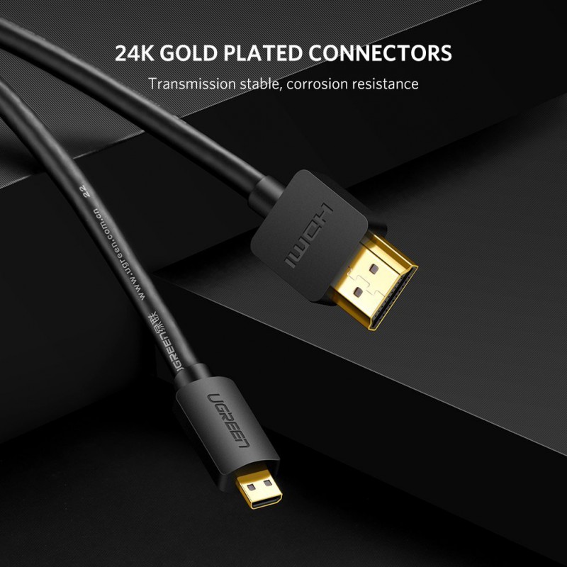 Ugreen câble micro-hdmi vers hdmi avec support 4K @ 60 Hz